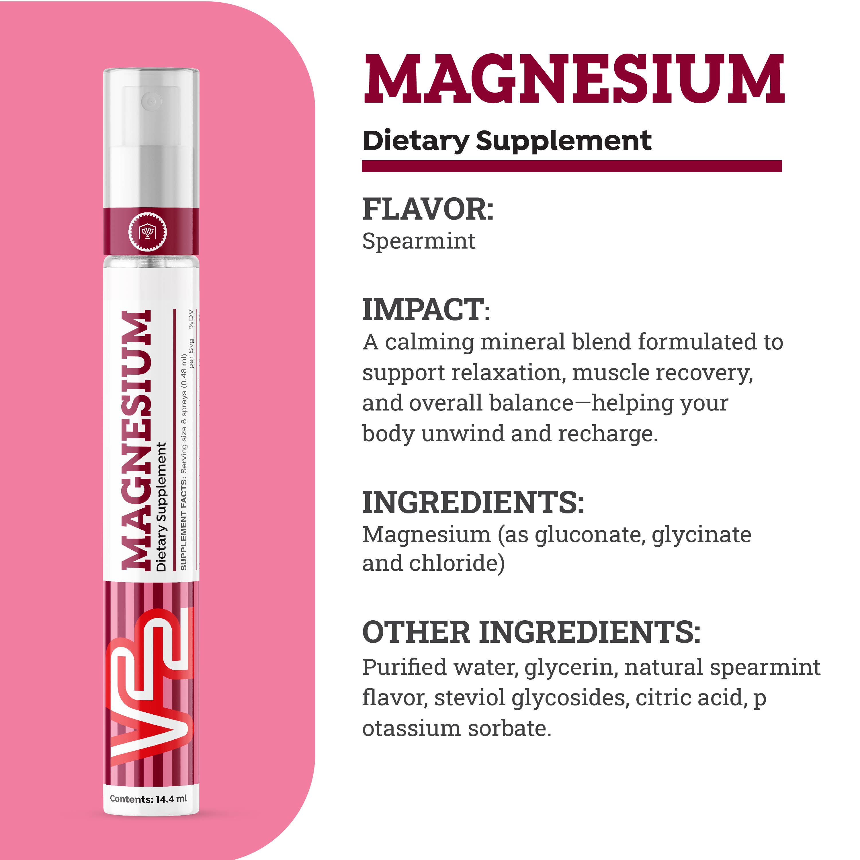 V22 Sprays MAGNESIUM For Calm, Recovery & Wellness details
