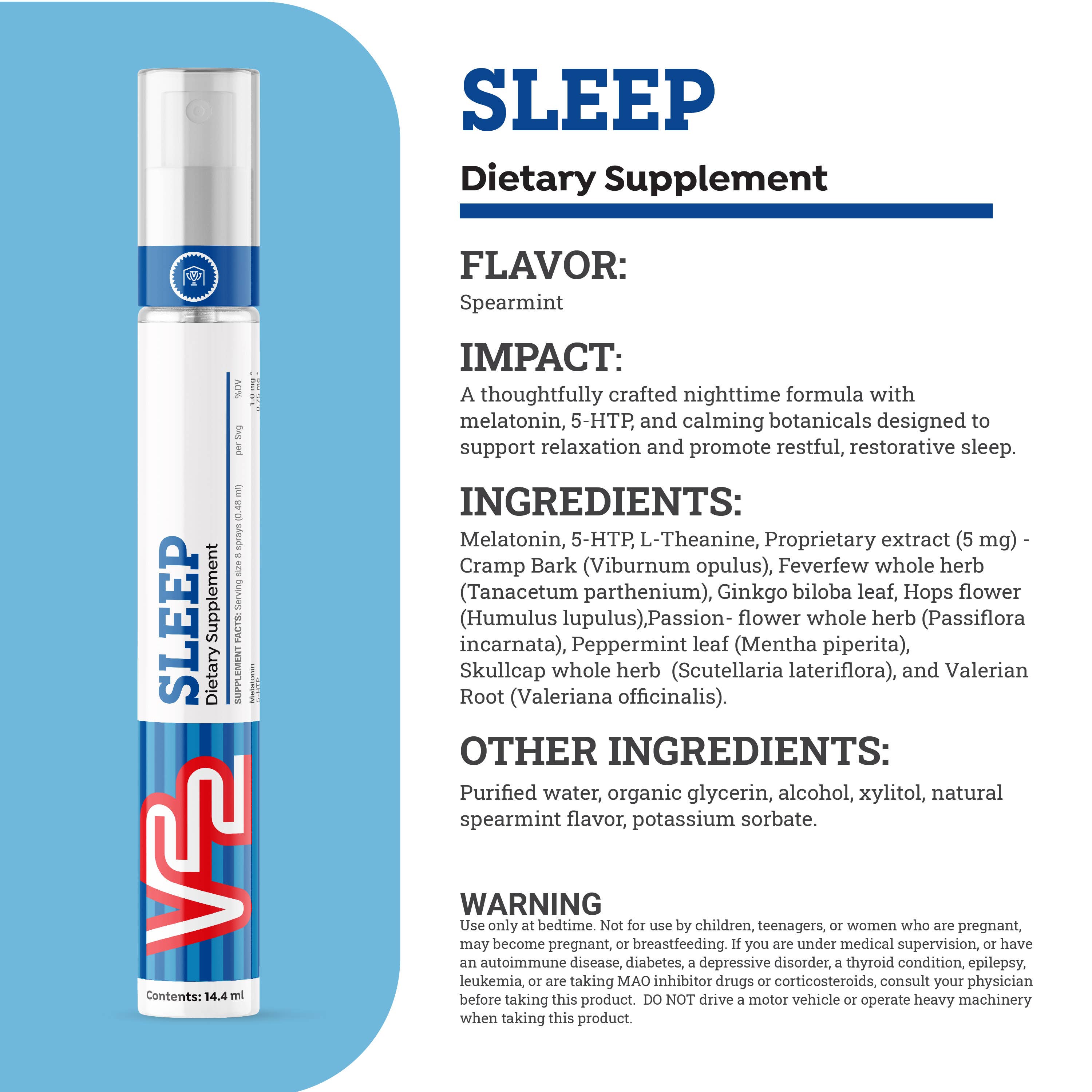 V22 Sprays SLEEP For Better Sleep & Recovery details
