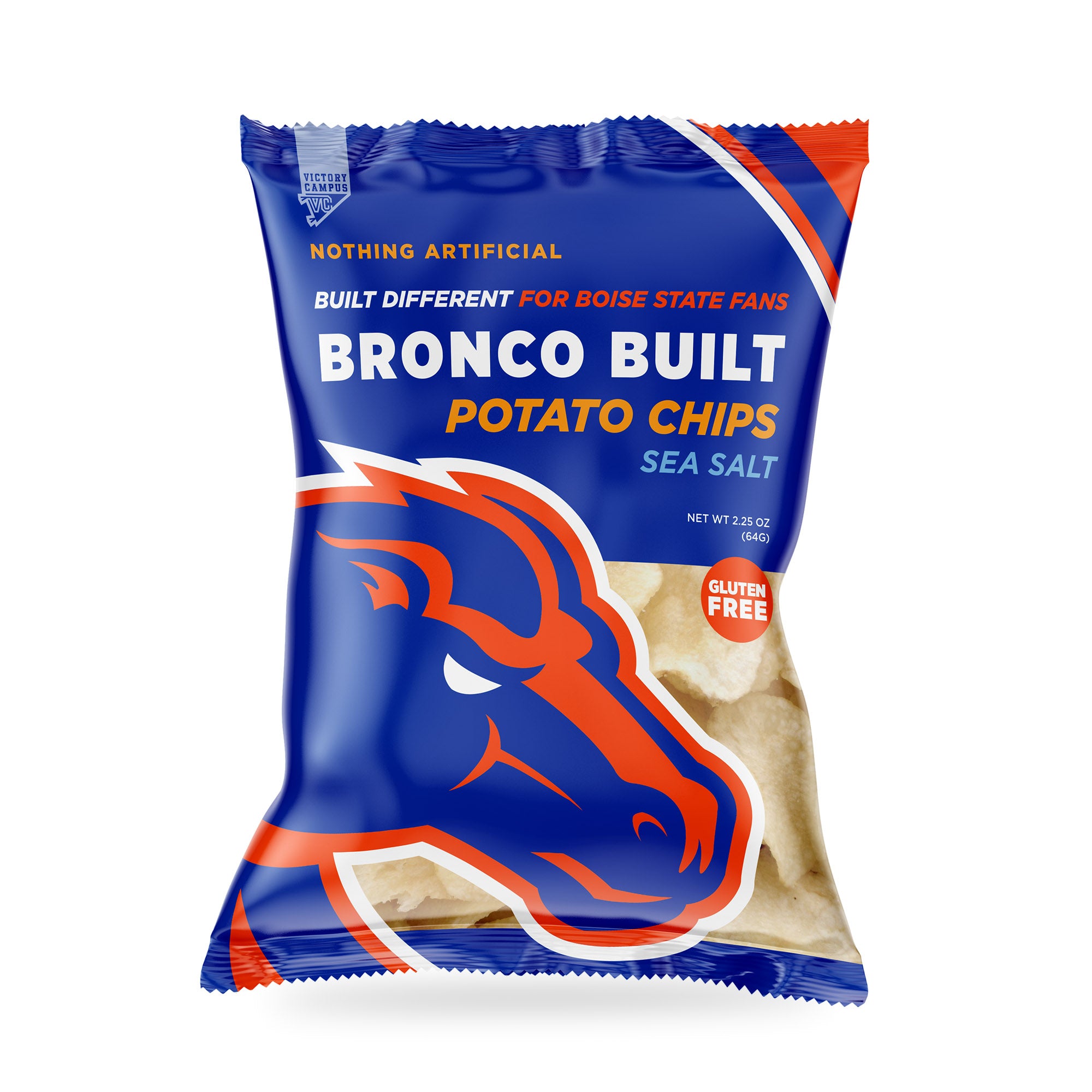 Bronco Built Sea Salt potato chips bag