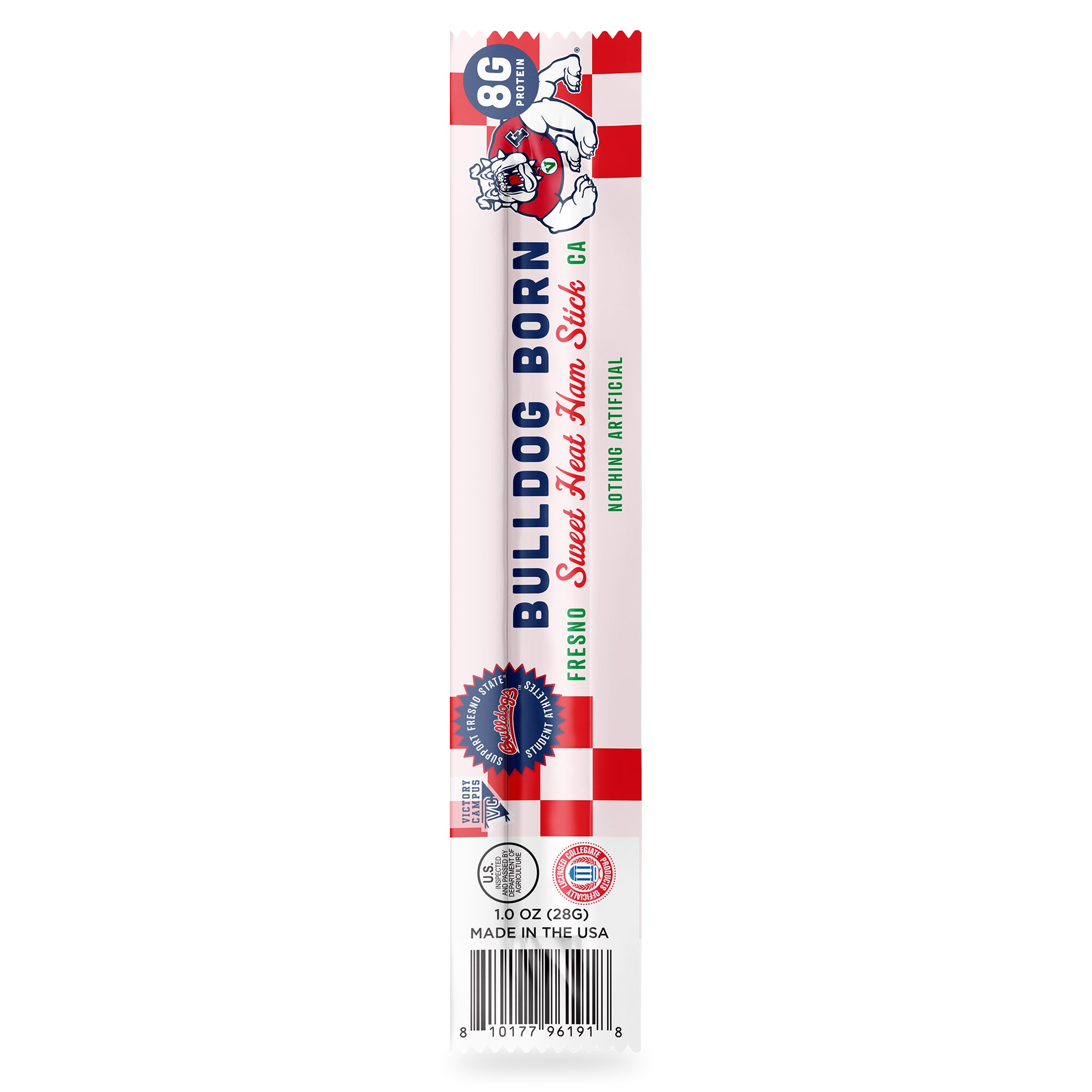 Bulldog Born Sweet Heat ham stick package