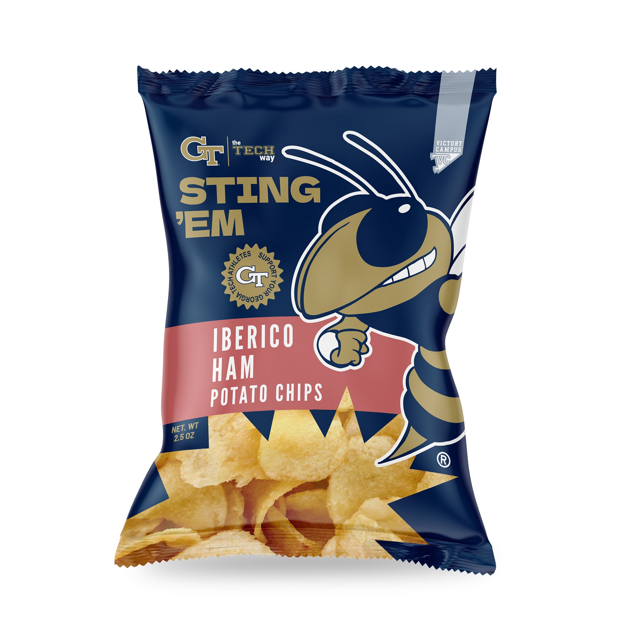 GT Sting 'Em Iberico Ham potato chips bag