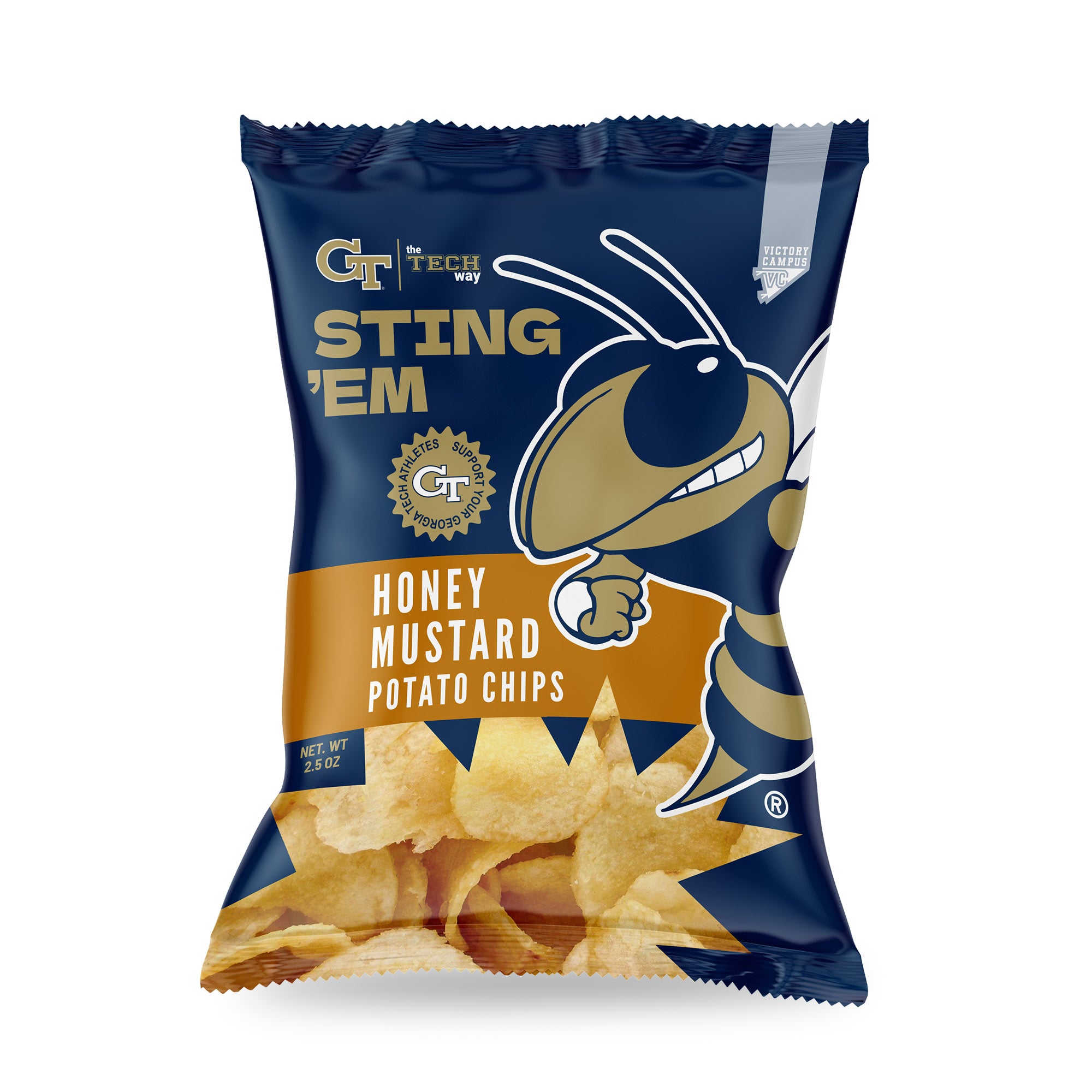 GT Sting 'Em Honey Mustard potato chips bag