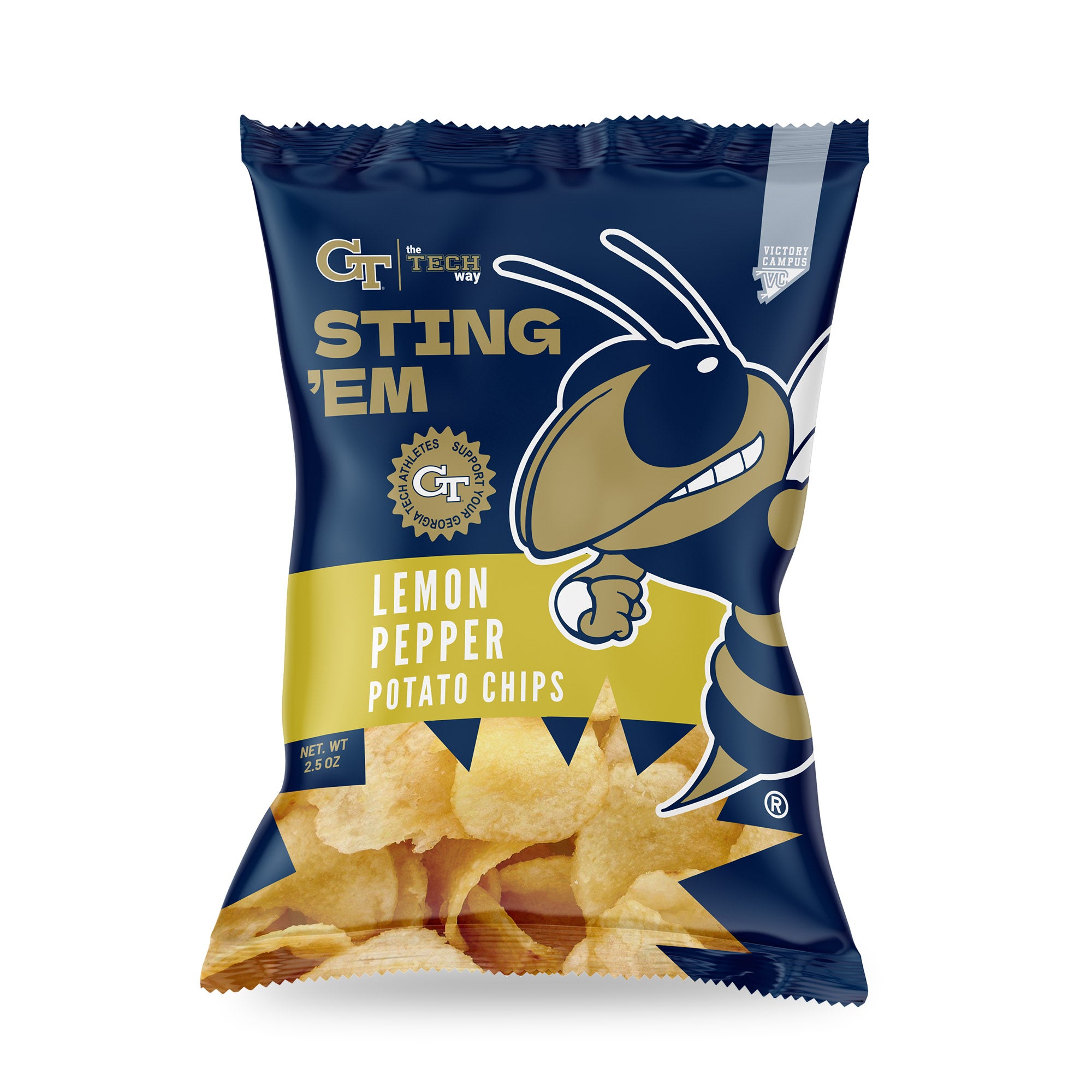 GT Sting 'Em Lemon Pepper potato chips bag